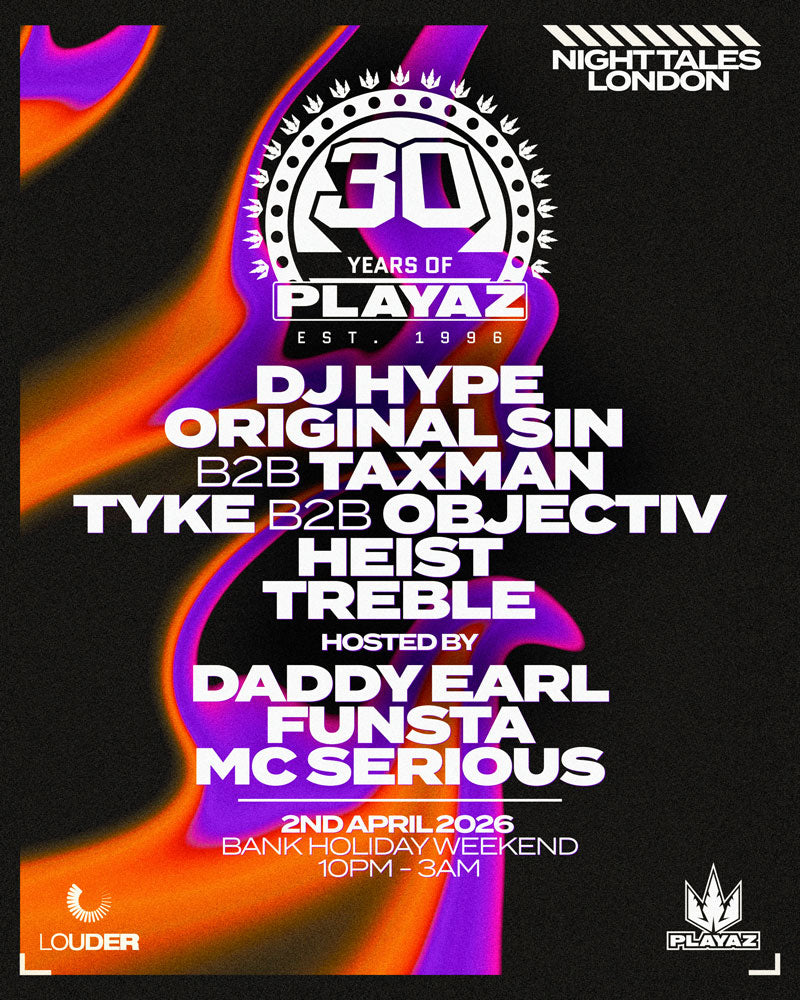 30 Year of Playaz - NightTales London – Playaz Recordings